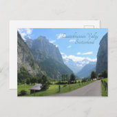 Schönes Lauterbrunnen Tal, Schweiz Postkarte (Vorne/Hinten)