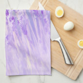 Schönes Lavendel Blume Feld oder Wiese Lila Geschirrtuch (Viertel Falte)