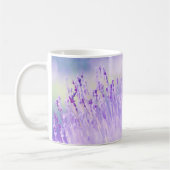 Schönes Lavendel Blume Feld oder Wiese Lila Kaffeetasse (Links)