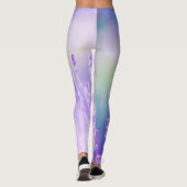 Schönes Lavendel Blume Feld oder Wiese Lila Leggings (Rückseite)
