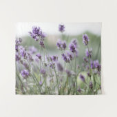 Schönes Lavendel-Feld Lila Tapisserie Wandteppich (Vorderseite (Horizontal))