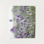 Schönes Lavendel-Feld Lila Tapisserie Wandteppich (Vorderseite)