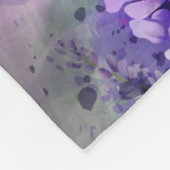 Schönes Lavendelfeld Fleecedecke (Ecke)