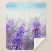 Schönes Lavendelfeld Sherpadecke (Vorderseite)