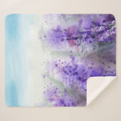 Schönes Lavendelfeld Sherpadecke (Vorderseite (Horizontal))