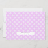 Schönes Lavender Foto Geburtstagsparty Einladung (Rückseite)