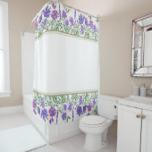 Schönes Lavender Gemustert Design Duschvorhang (Beispiel)