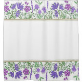 Schönes Lavender Gemustert Design Duschvorhang (Vorderseite)