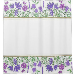 Schönes Lavender Gemustert Design Duschvorhang