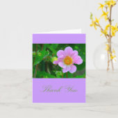 SCHÖNES LAVENDER-PINK-ANEMON KARTE (Gelbe Blume)