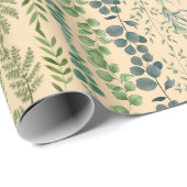 Schönes Leaf Geschenkpapier (Rolleneckpunkt)