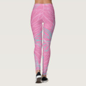 Schönes Leaf-Muster Leggings (Rückseite)