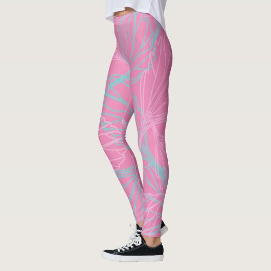 Schönes Leaf-Muster Leggings (Links)