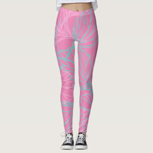 Schönes Leaf-Muster Leggings