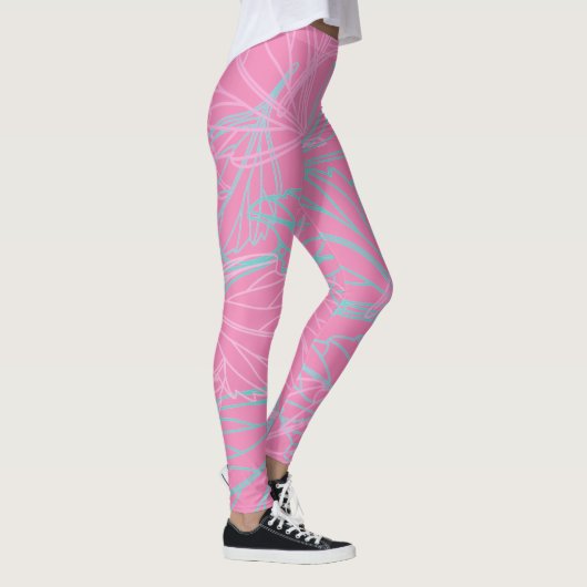 Schönes Leaf-Muster Leggings (Rechts)
