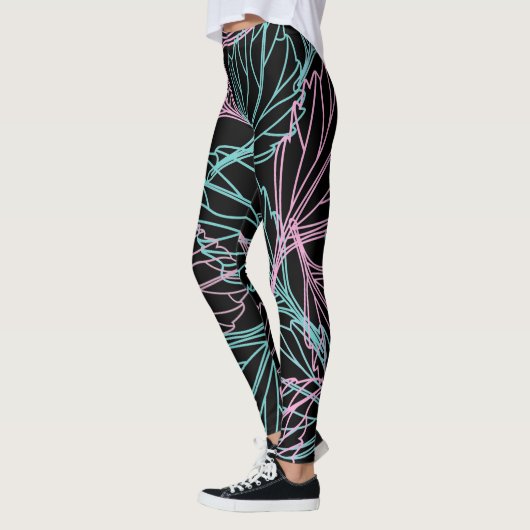 Schönes Leaf-Muster Leggings (Links)