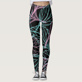 Schönes Leaf-Muster Leggings