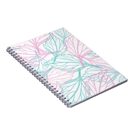 Schönes Leaf-Muster Notizblock (Rechte Seite)