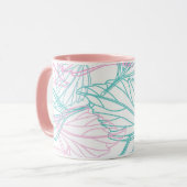 Schönes Leaf-Muster Tasse (Vorderseite Links)