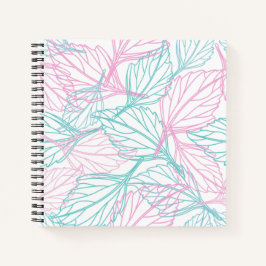 Schönes Leaf-MusterNotebook Notizblock