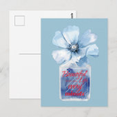 Schönes Leben jede Minute Postkarte (Vorne/Hinten)