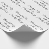 Schönes Leben mit meiner schönen Frau Geschenkpapier (Ecke)