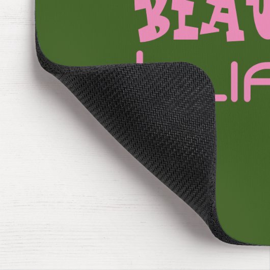 Schönes Leben Mousepad (Ecke)