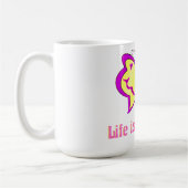 Schönes Leben Schmetterling Kaffeetasse (Links)