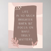 Schönes Lebensangebot im Boho-Stil Poster (Vorne)