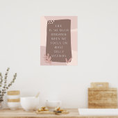 Schönes Lebensangebot im Boho-Stil Poster (Küche)