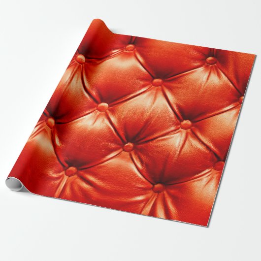 Schönes Ledersofa mit Knöpfen Geschenkpapier (Ungerollt)