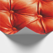 Schönes Ledersofa mit Knöpfen Geschenkpapier (Ecke)