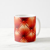 Schönes Ledersofa mit Knöpfen Kaffeetasse (VorderseiteRechts)