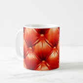 Schönes Ledersofa mit Knöpfen Kaffeetasse (Vorderseite Links)