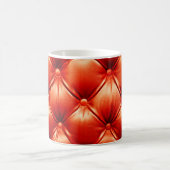 Schönes Ledersofa mit Knöpfen Kaffeetasse (Mittel)
