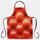 Schönes Ledersofa mit Knöpfen Schürze (Vorderseite)