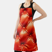 Schönes Ledersofa mit Knöpfen Schürze (InSitu)