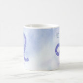 Schönes Leo Astrologie Zeichen Personalisiert Lila Kaffeetasse (Mittel)