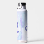 Schönes Leo Astrologie Zeichen Personalisiert Lila Trinkflasche (Rechts)