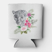 Schönes Leopard Head Portrait in Wasserfarbe Dosenkühler (Vorderseite)