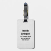 Schönes Leopard Head Portrait in Wasserfarbe Gepäckanhänger (Rückseite vertikal)