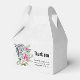 Schönes Leopard Head Portrait in Wasserfarbe Geschenkschachtel