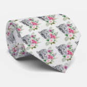 Schönes Leopard Head Portrait in Wasserfarbe Krawatte (Gerollt)