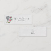 Schönes Leopard Head Portrait in Wasserfarbe Mini Visitenkarte (Vorne/Hinten)