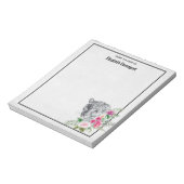 Schönes Leopard Head Portrait in Wasserfarbe Notizblock (Rotiert)