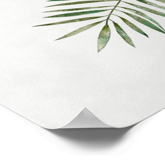 Schönes Leopard Head Portrait in Wasserfarbe Poster (Ecke)