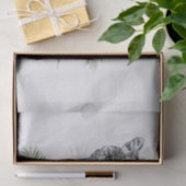 Schönes Leopard Head Portrait in Wasserfarbe Seidenpapier (Geschenk)