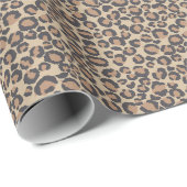 Schönes Leopard Print Weihnachtswrapping Papier Geschenkpapier (Rolleneckpunkt)