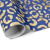 Schönes Leopard Print Weihnachtswrapping Papier Geschenkpapier (Rolleneckpunkt)