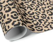 Schönes Leopard Print Weihnachtswrapping Papier Geschenkpapier (Rolleneckpunkt)